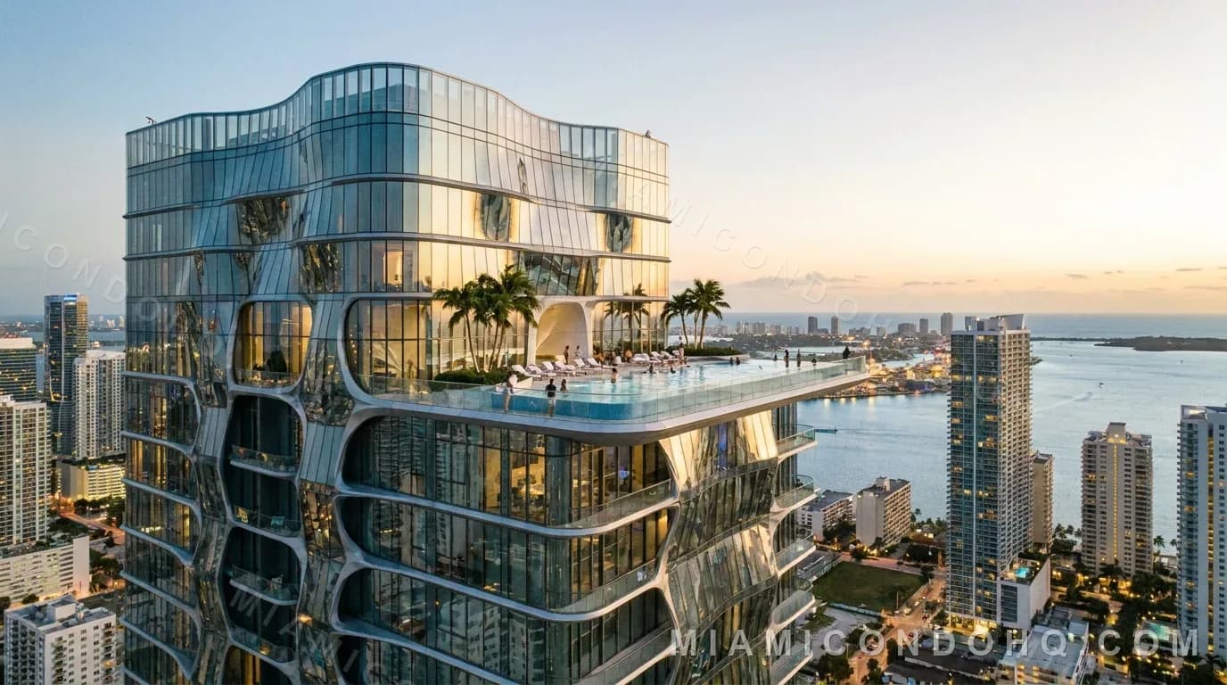 Brickell Flatiron: The Curved-Glass Tower at 1001 S Miami Ave