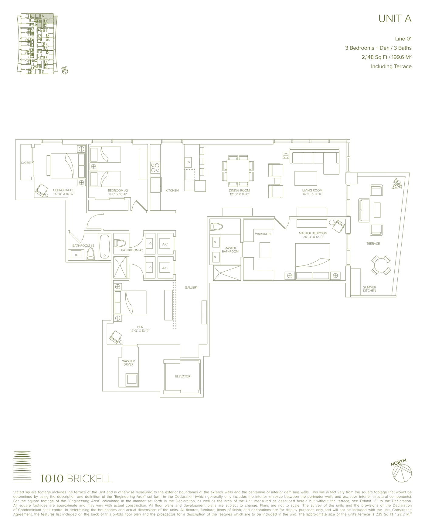 1010 Brickell floor plan Plan 1