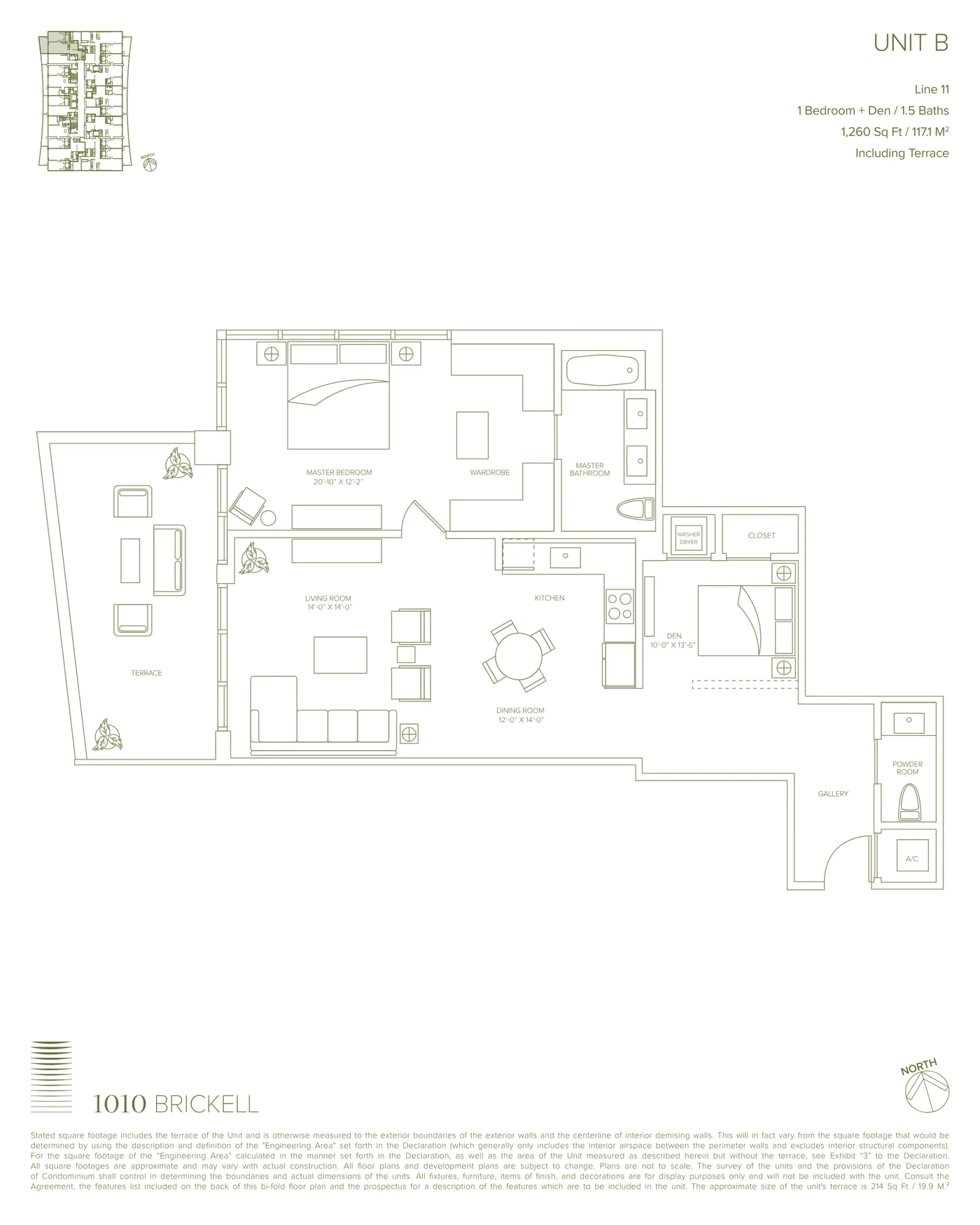 1010 Brickell floor plan Plan 2