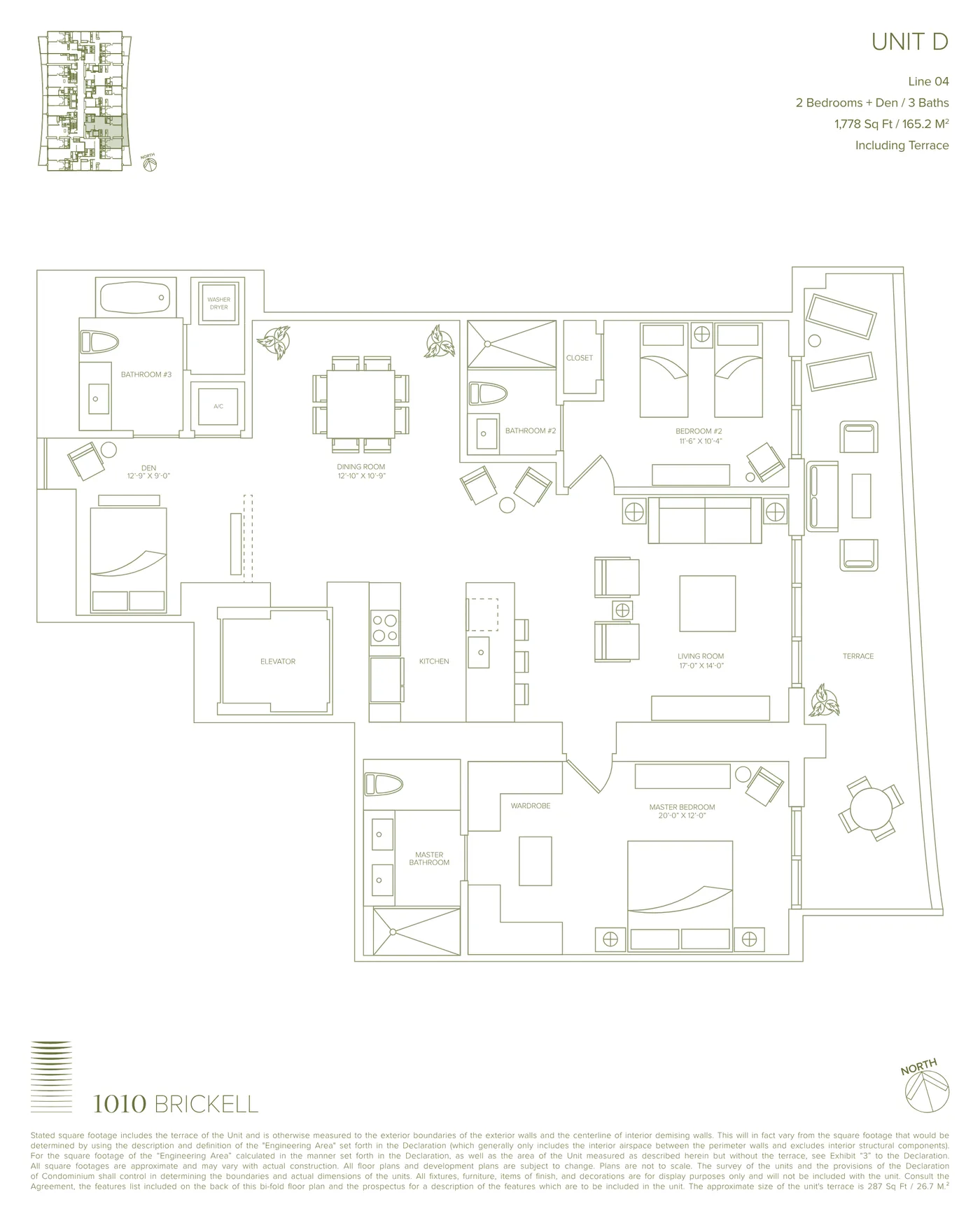 1010 Brickell floor plan Plan 4