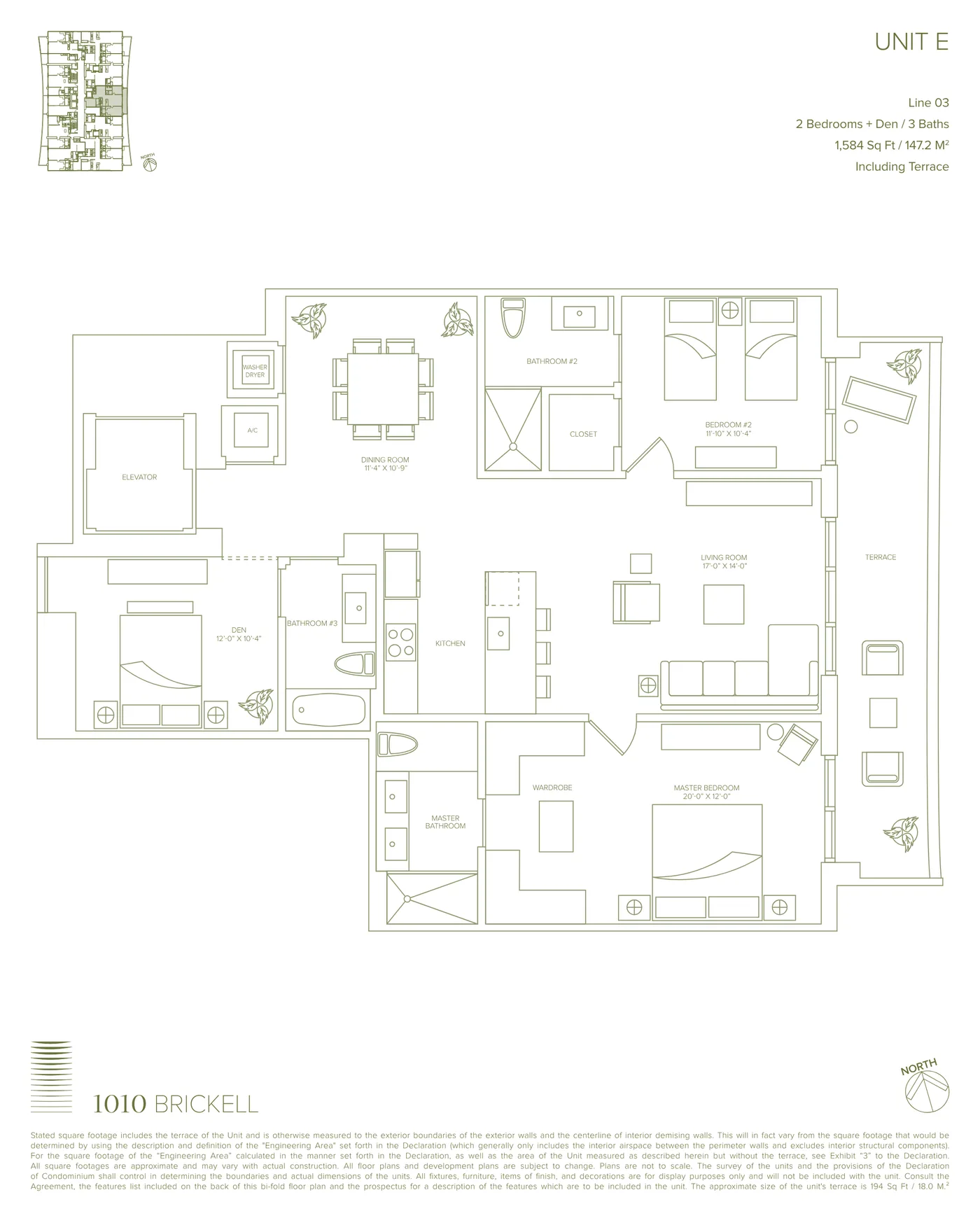 1010 Brickell floor plan Plan 6