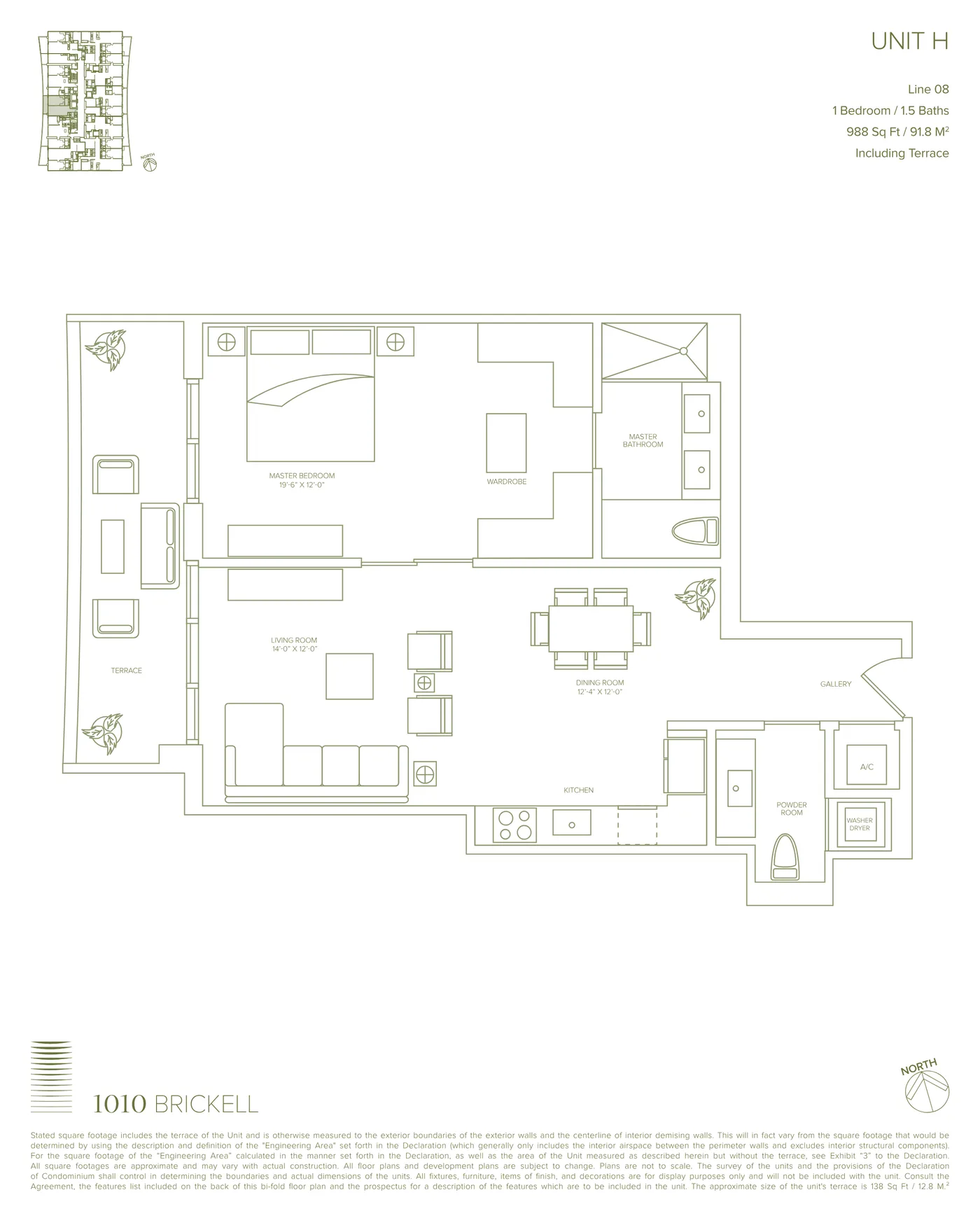 1010 Brickell floor plan Plan 9