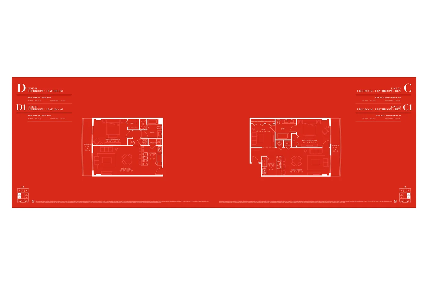 1100 Millecento floor plan Plan 2