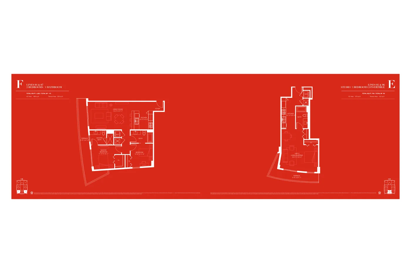 1100 Millecento floor plan Plan 3