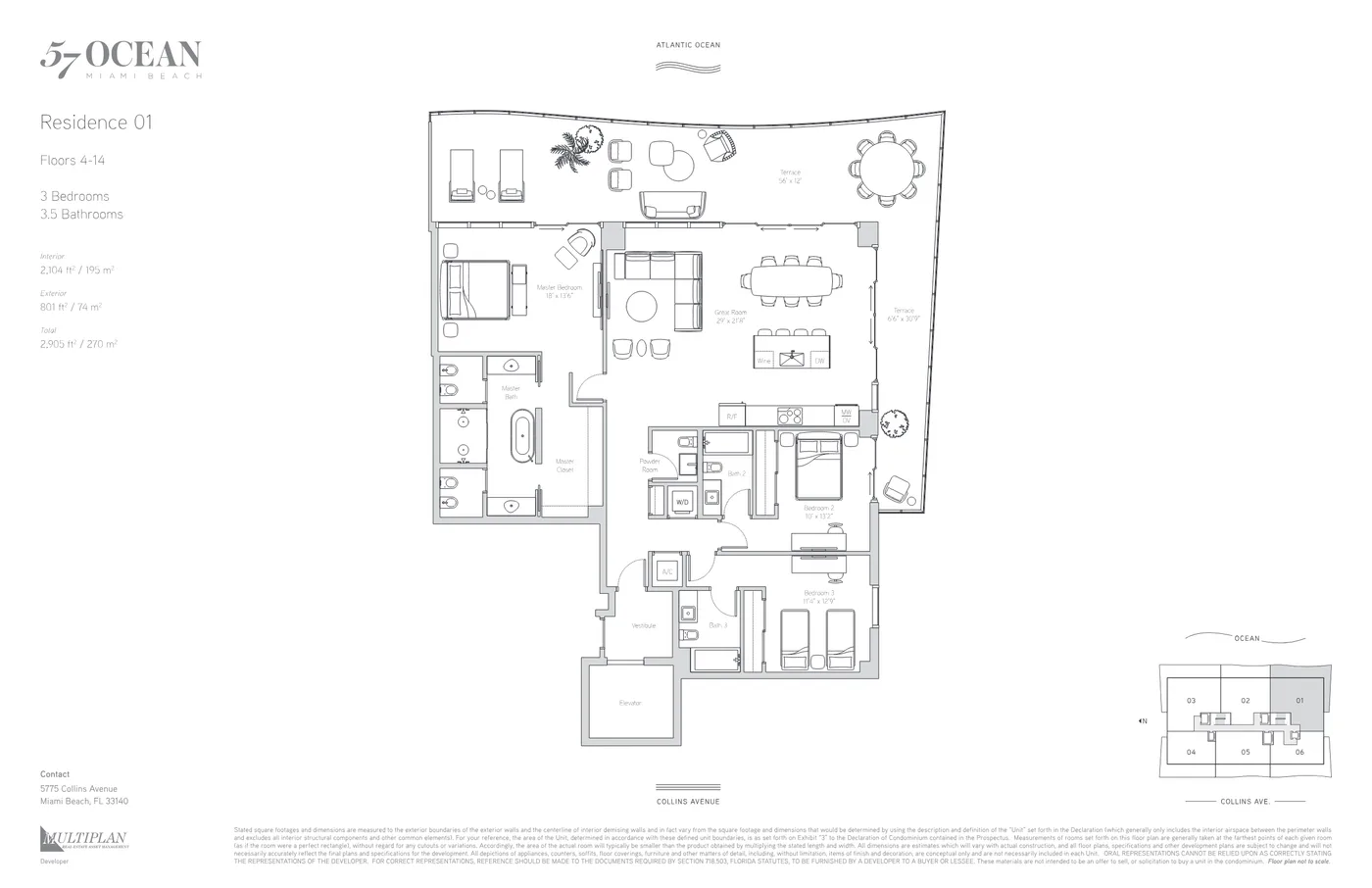 57 Ocean Condominium floor plan Plan 1