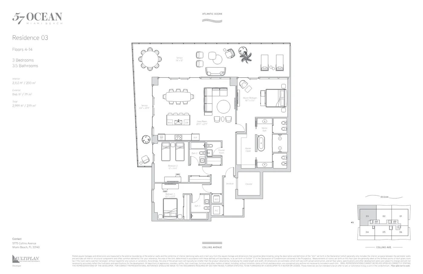 57 Ocean Condominium floor plan Plan 3