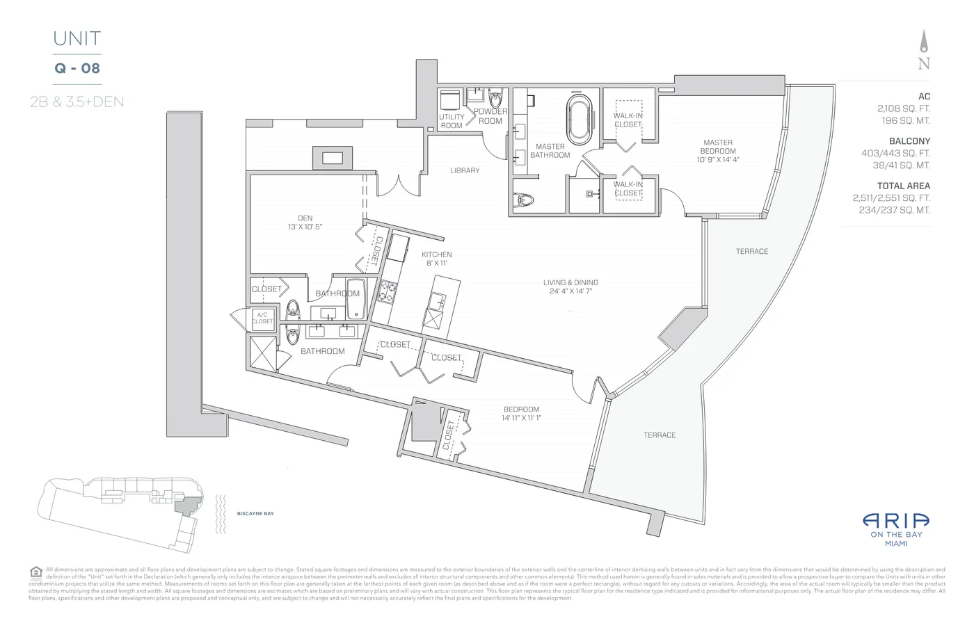 Aria on the Bay floor plan Plan 10