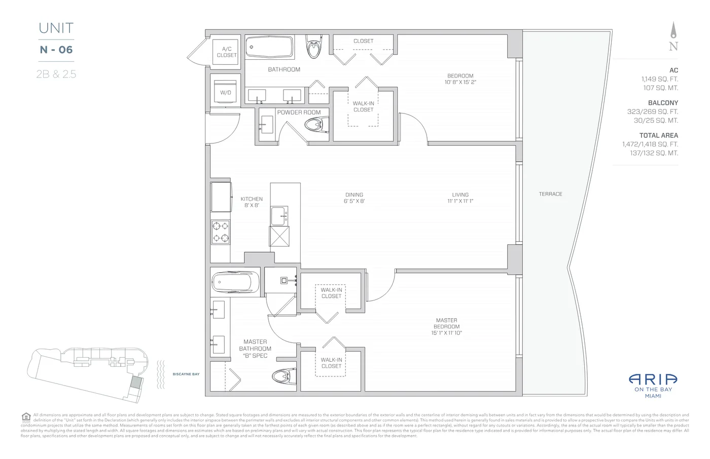 Aria on the Bay floor plan Plan 11