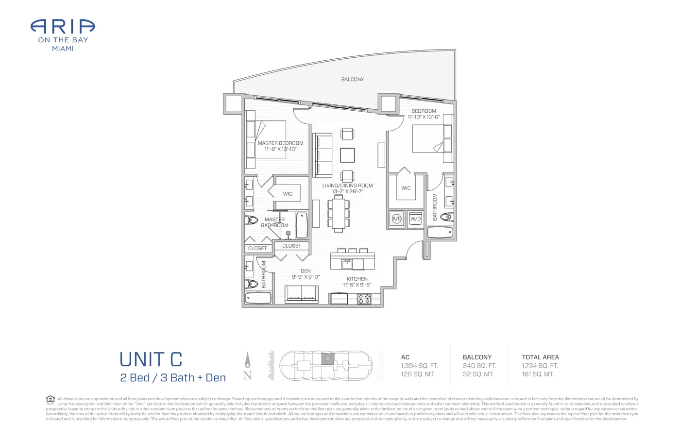 Aria on the Bay floor plan Plan 21