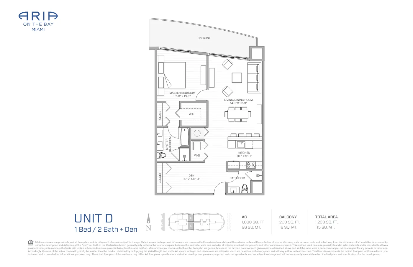Aria on the Bay floor plan Plan 23