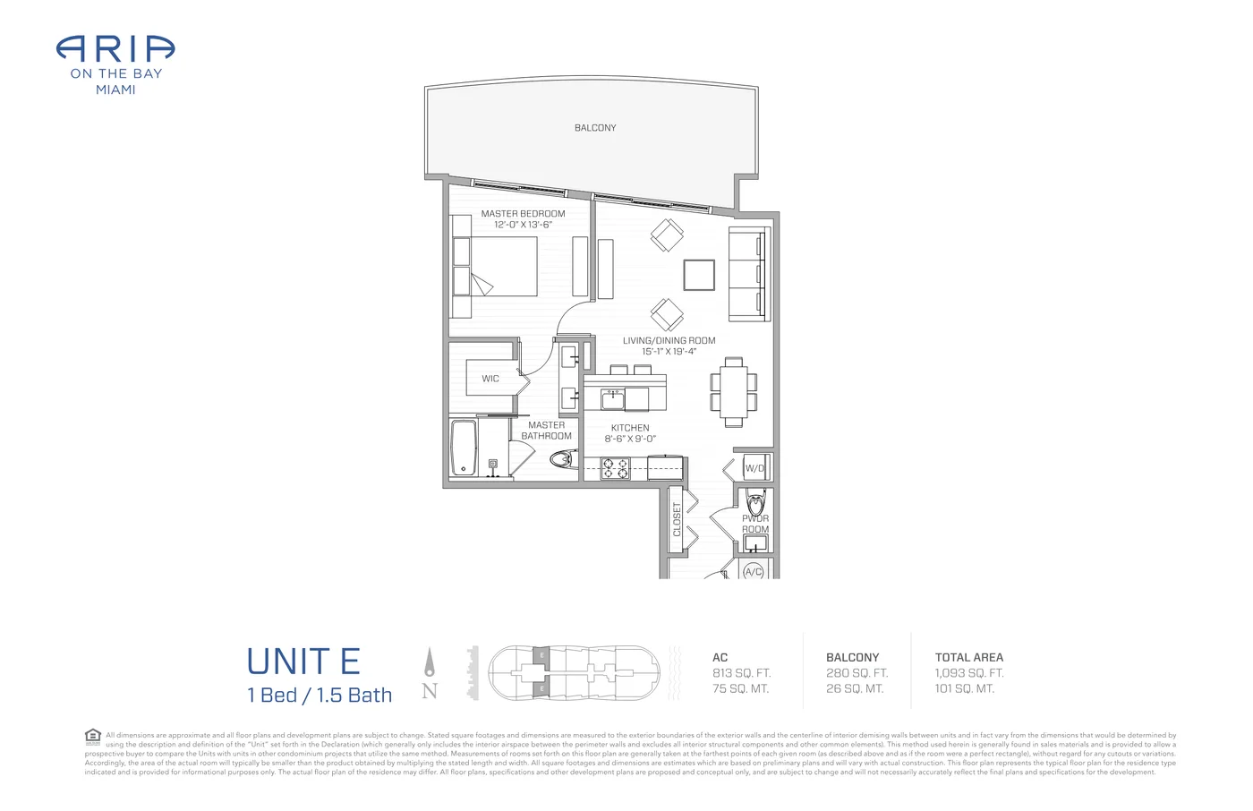 Aria on the Bay floor plan Plan 24
