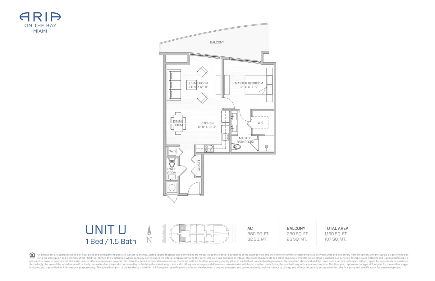 Aria on the Bay floor plan Plan 25