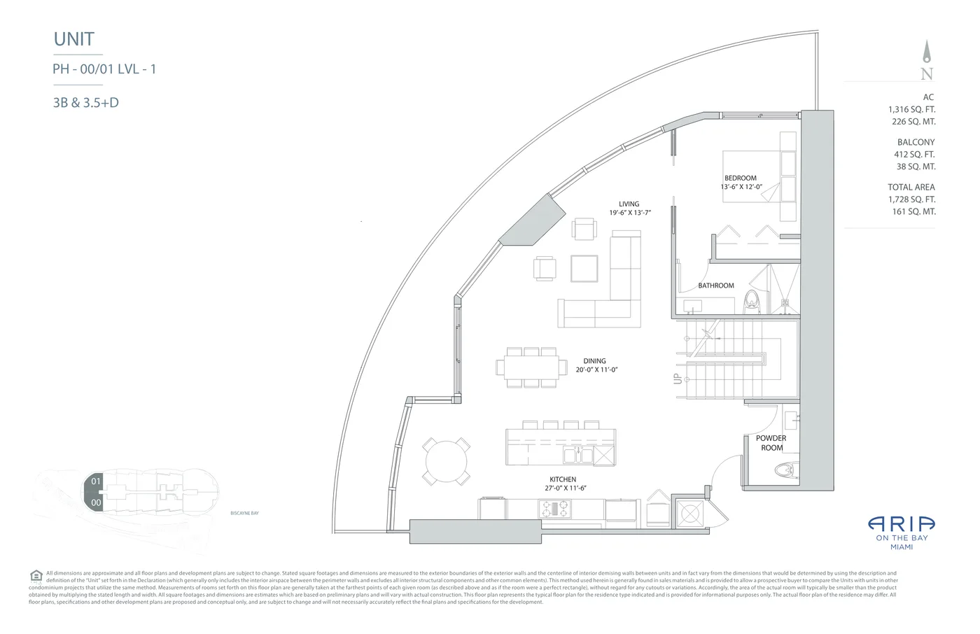Aria on the Bay floor plan Plan 32