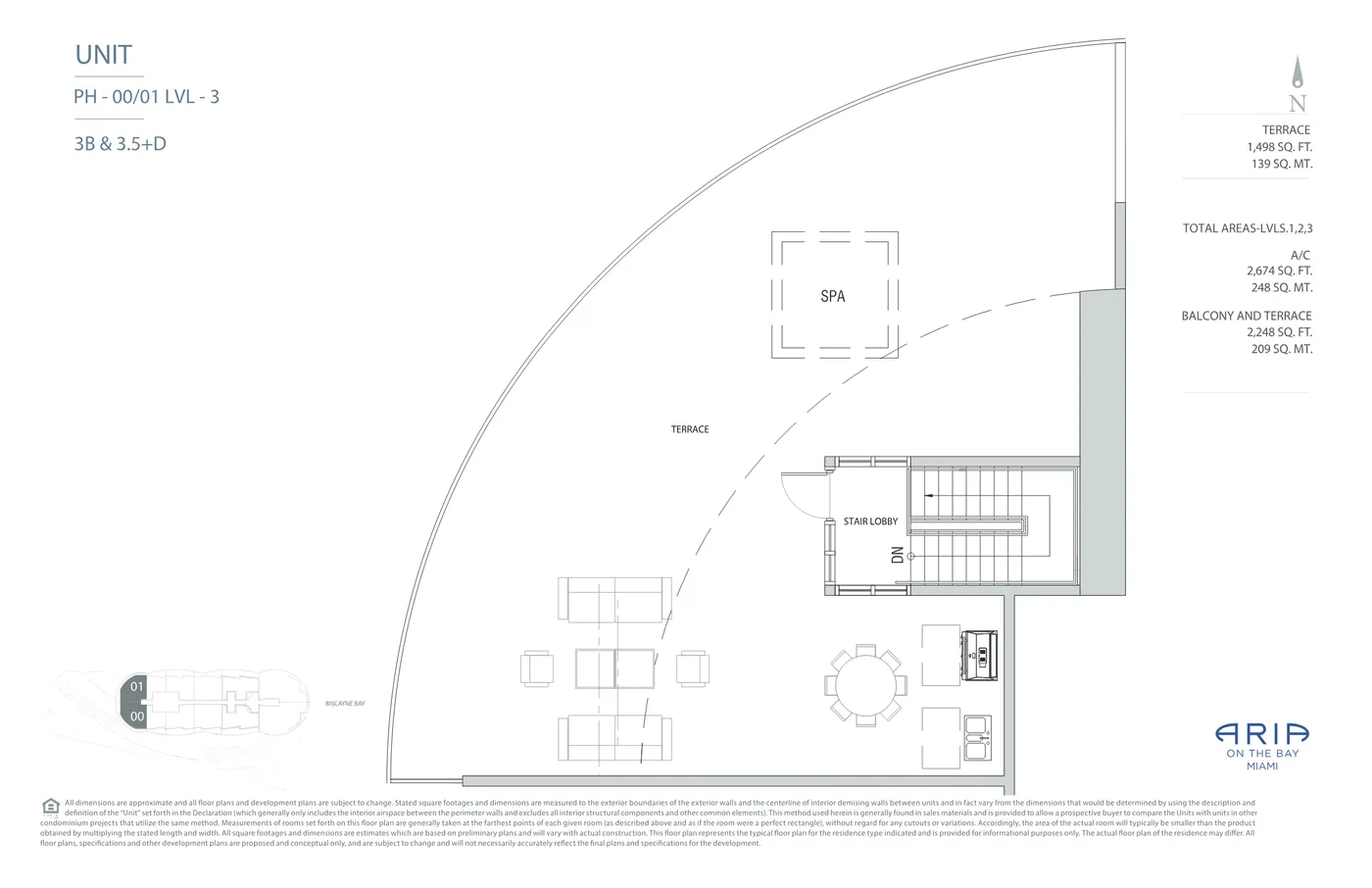 Aria on the Bay floor plan Plan 34