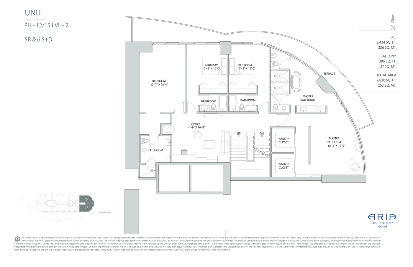 Aria on the Bay floor plan Plan 36