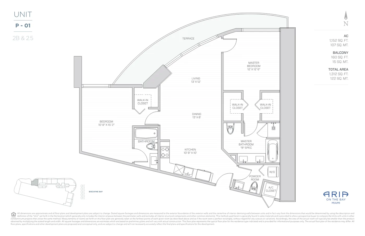 Aria on the Bay floor plan Plan 4
