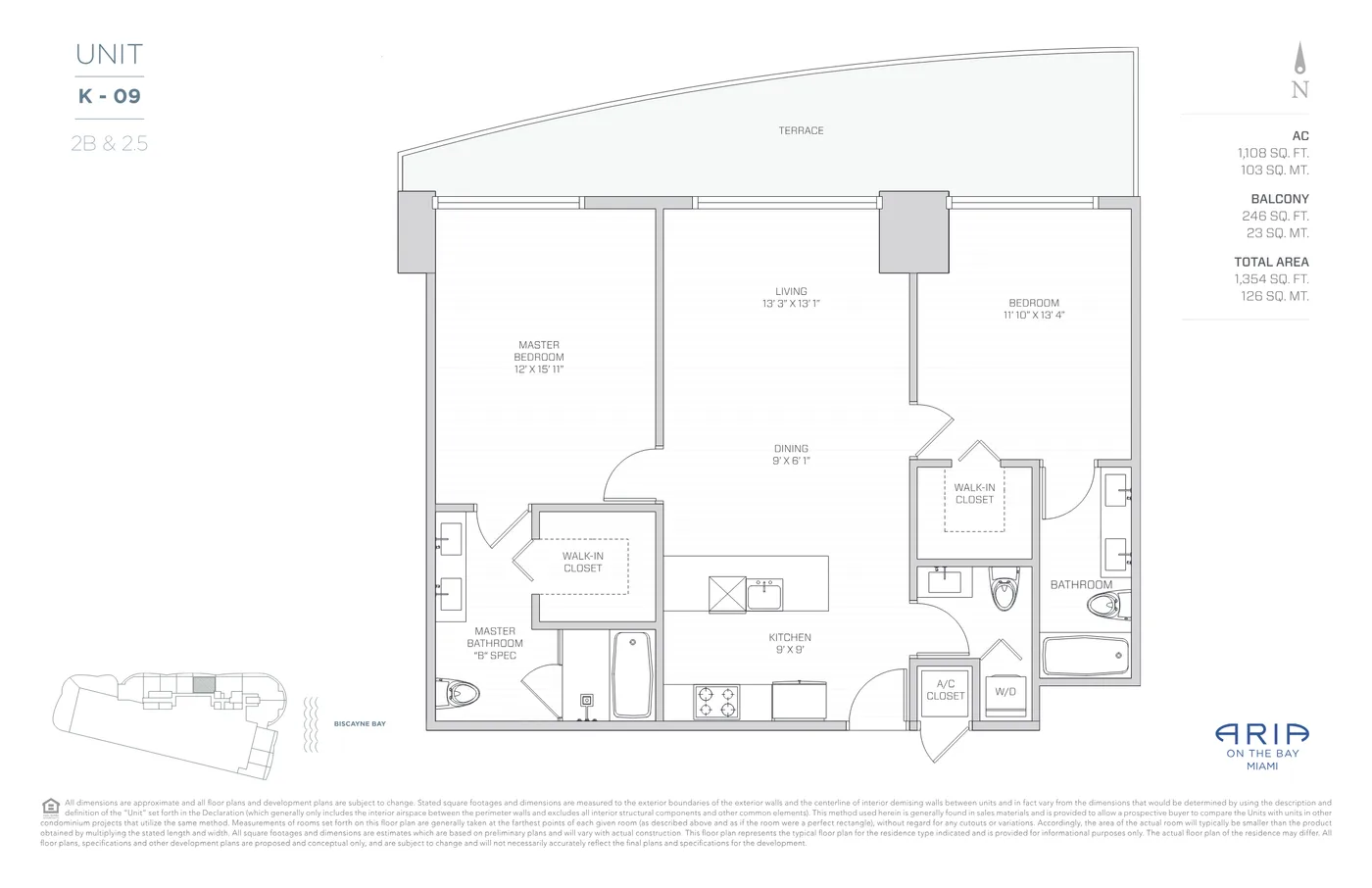 Aria on the Bay floor plan Plan 8