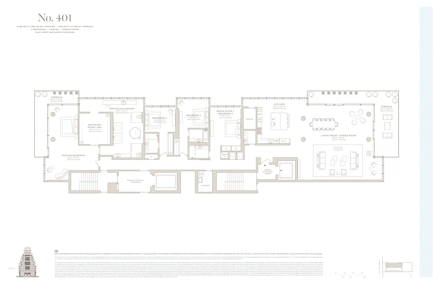 Arte Surfside floor plan Plan 10