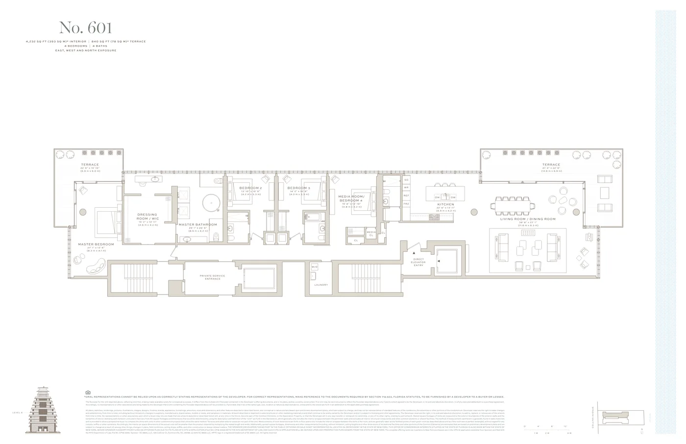Arte Surfside floor plan Plan 18