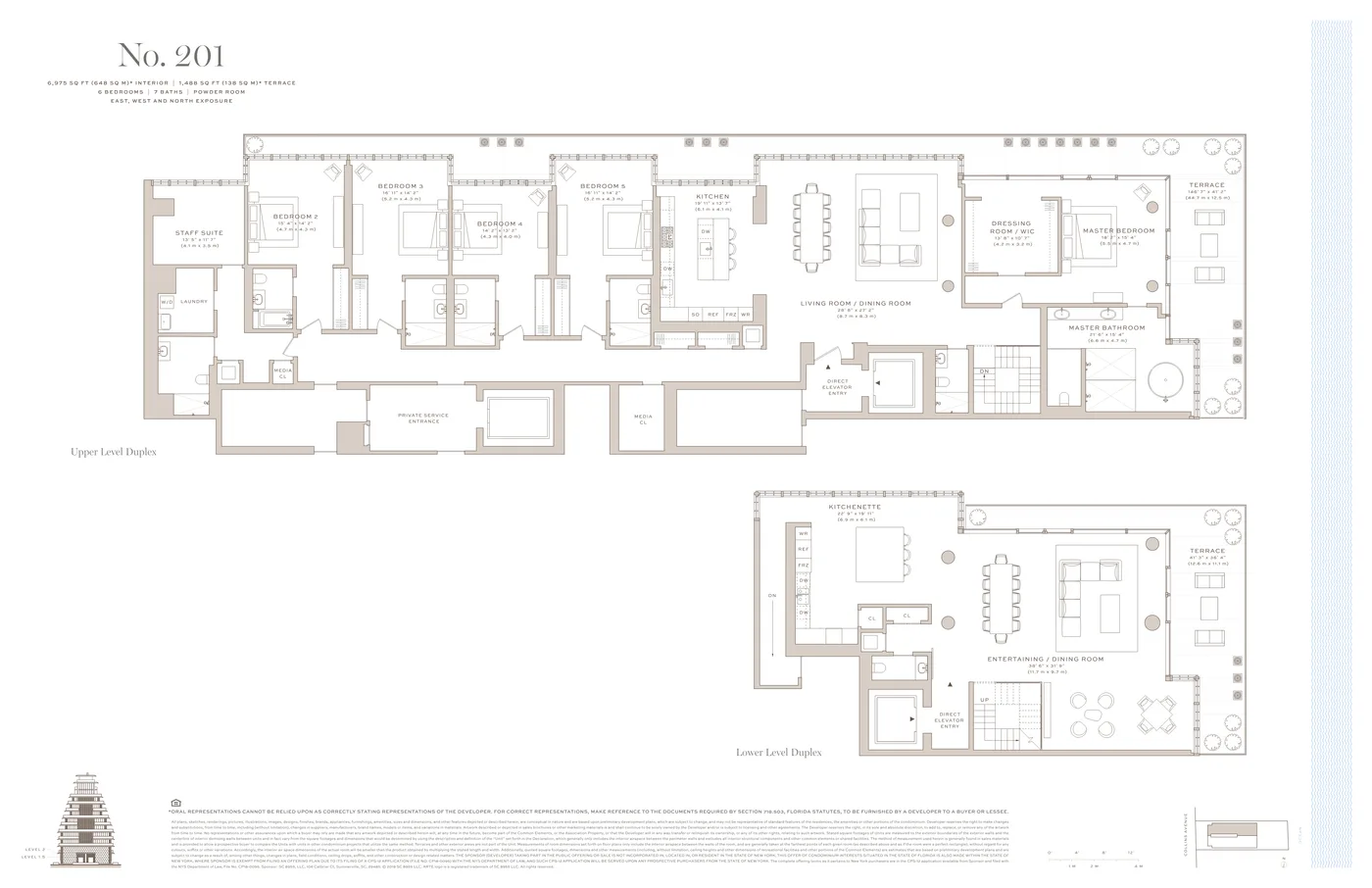 Arte Surfside floor plan Plan 2