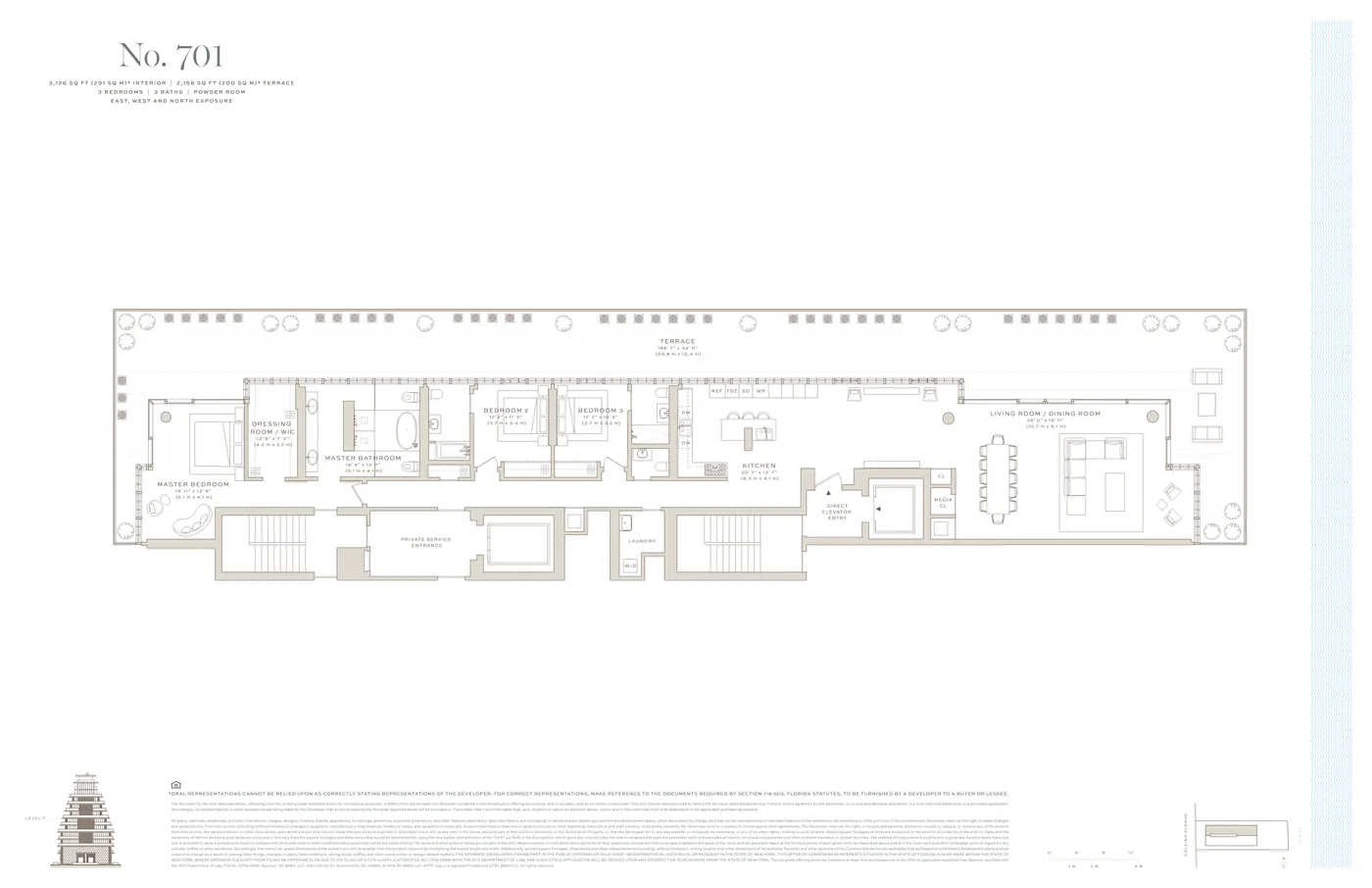 Arte Surfside floor plan Plan 22