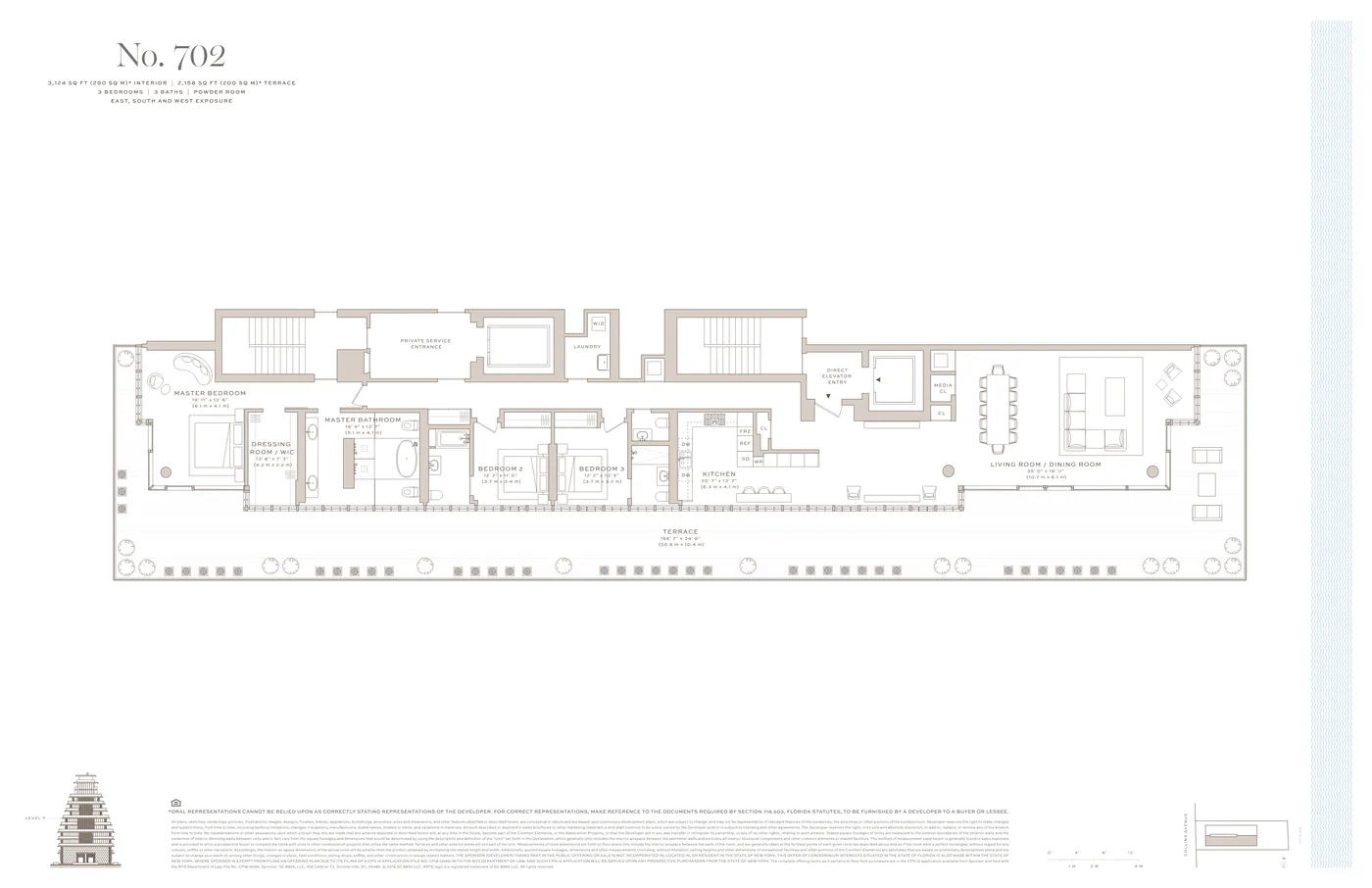 Arte Surfside floor plan Plan 24