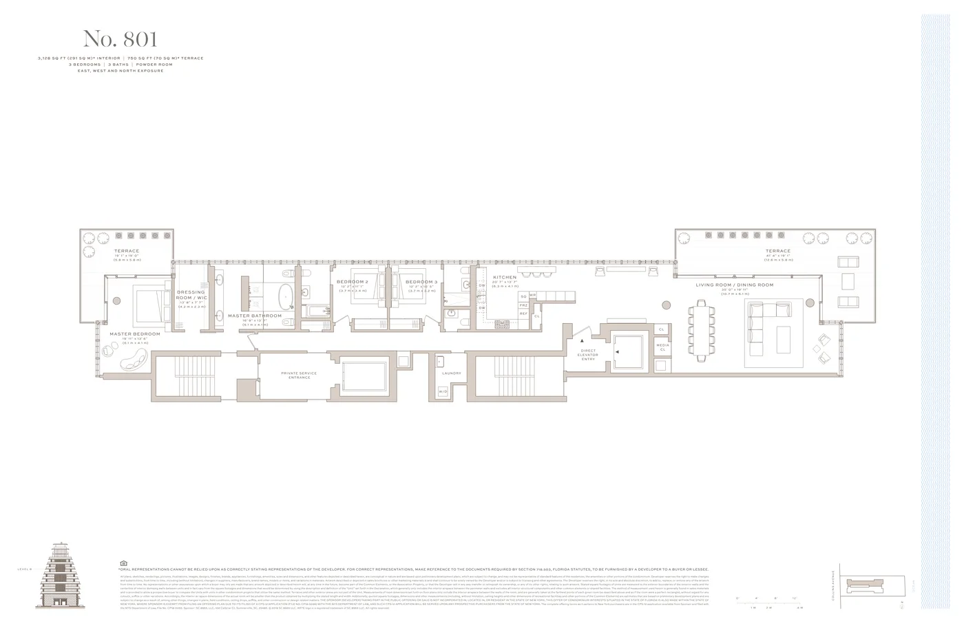 Arte Surfside floor plan Plan 26