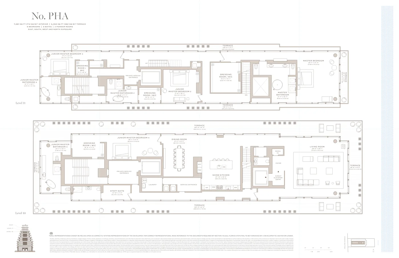 Arte Surfside floor plan Plan 30