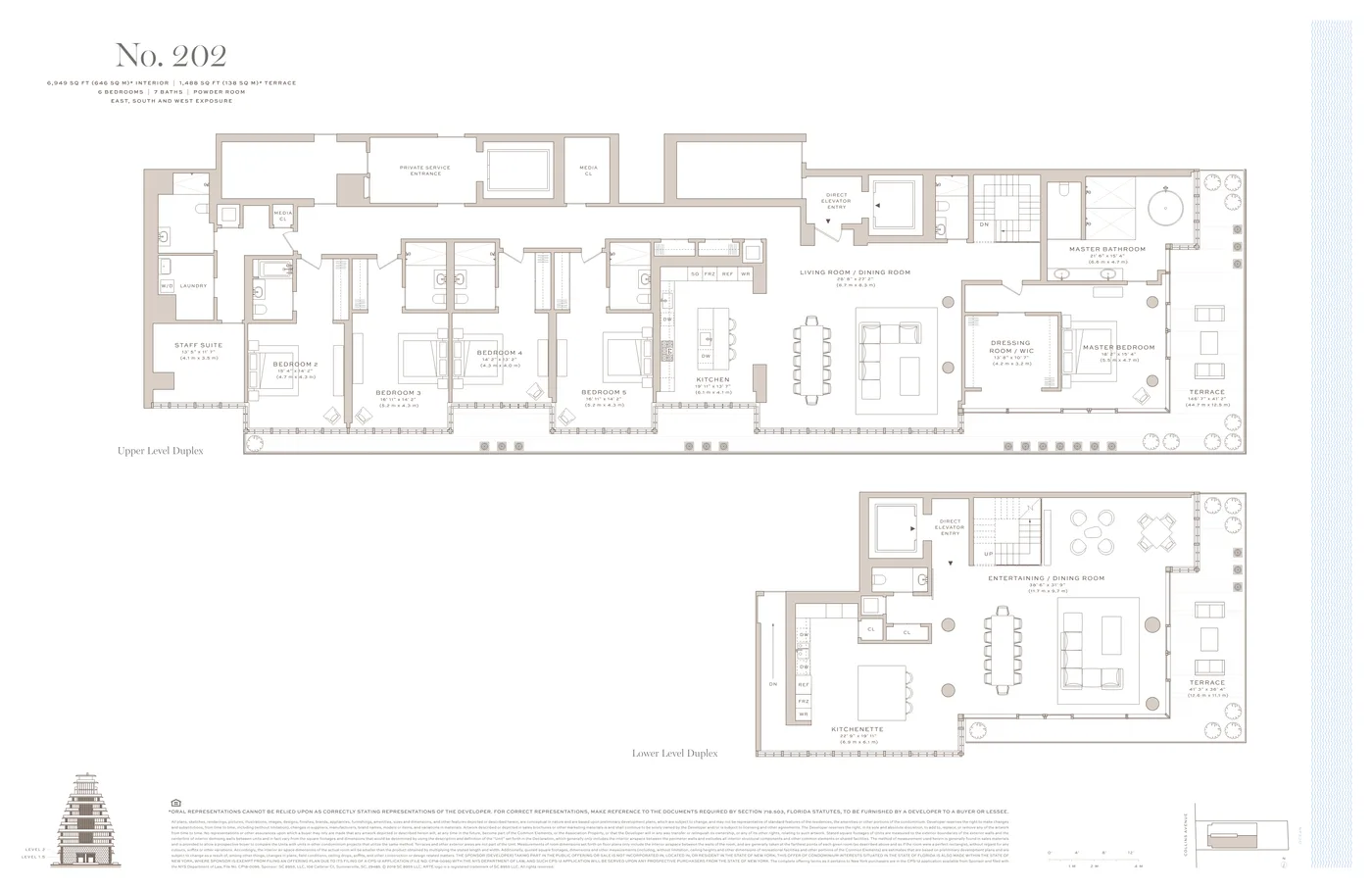Arte Surfside floor plan Plan 4
