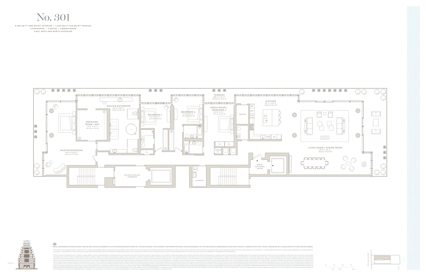 Arte Surfside floor plan Plan 6