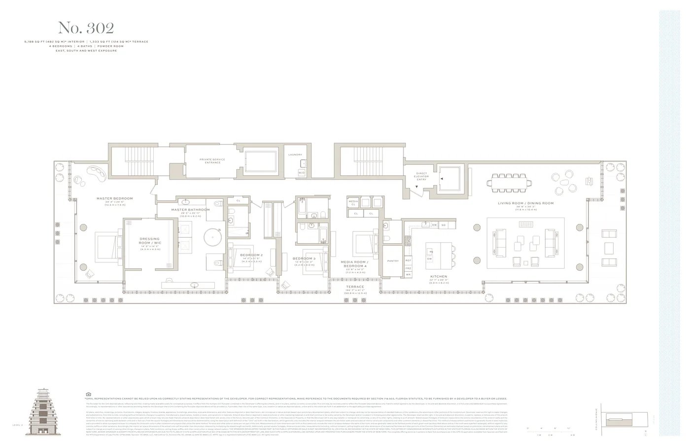 Arte Surfside floor plan Plan 8