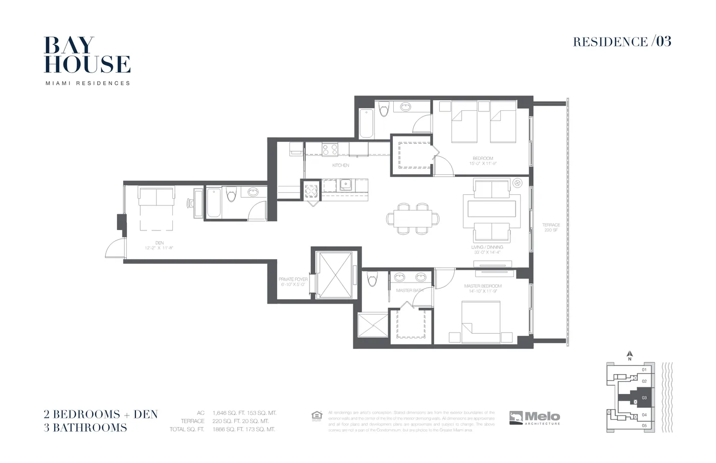 Bay House floor plan Plan 3