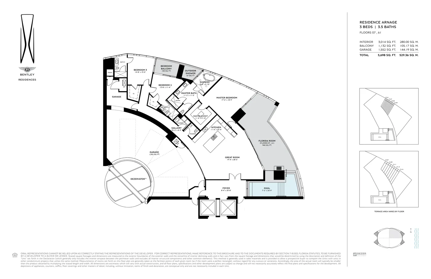 Bentley Residences floor plan Plan 1