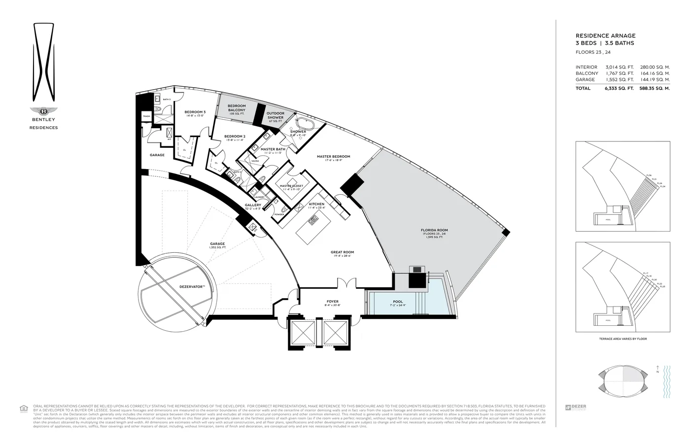 Bentley Residences floor plan Plan 3