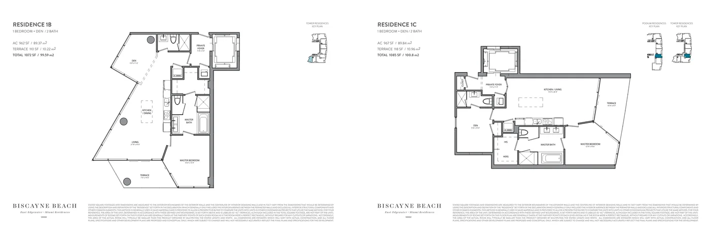 Biscayne Beach floor plan Plan 3