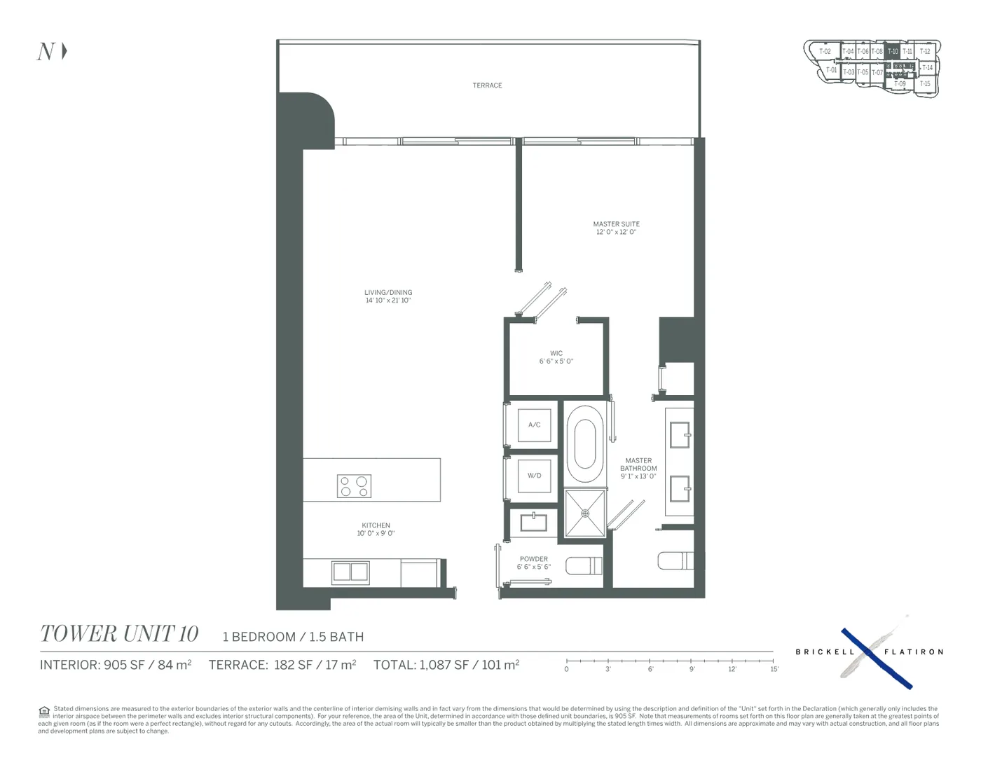 Brickell Flatiron floor plan Plan 10