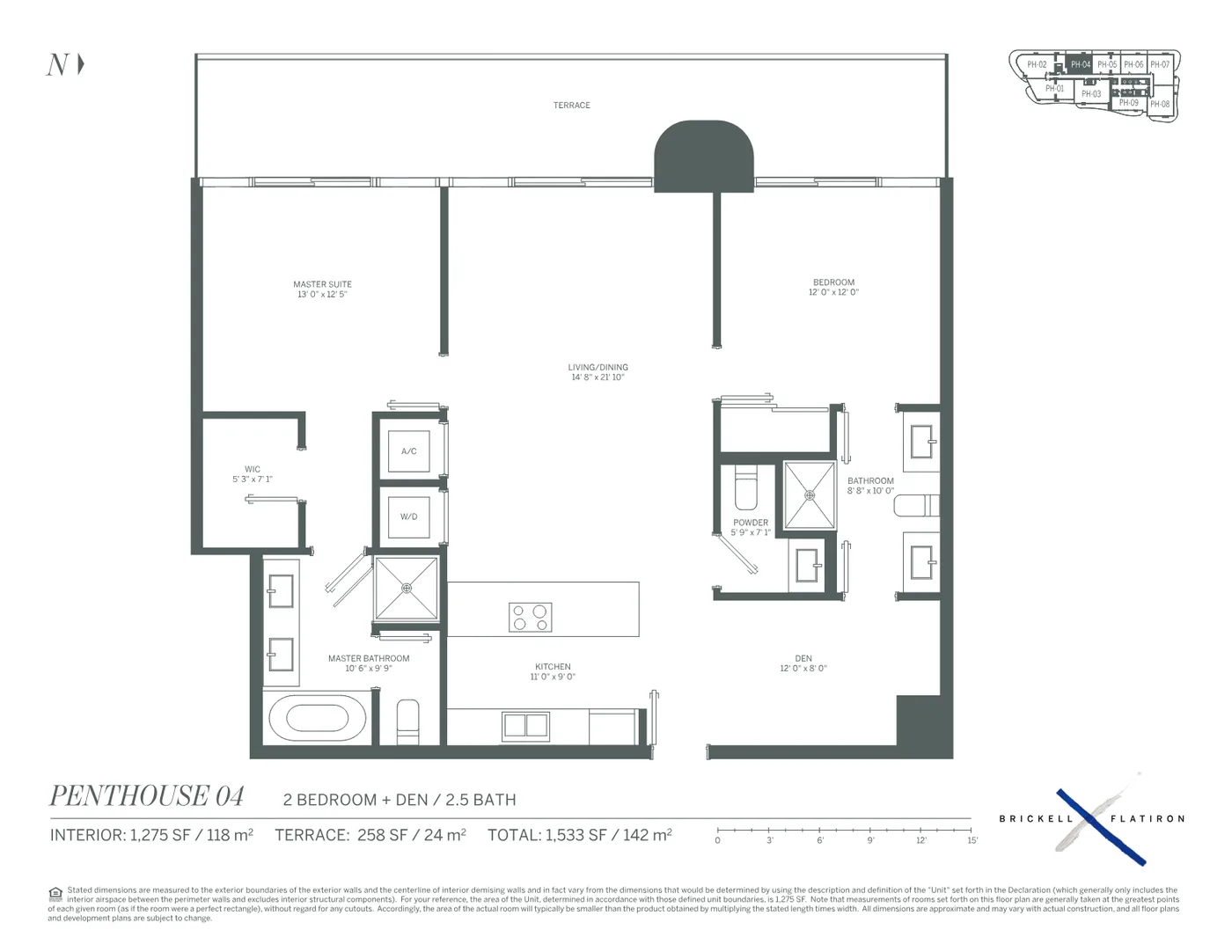 Brickell Flatiron floor plan Plan 18