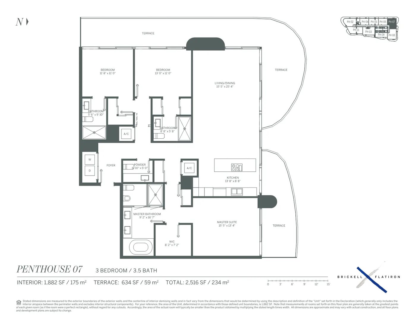 Brickell Flatiron floor plan Plan 21