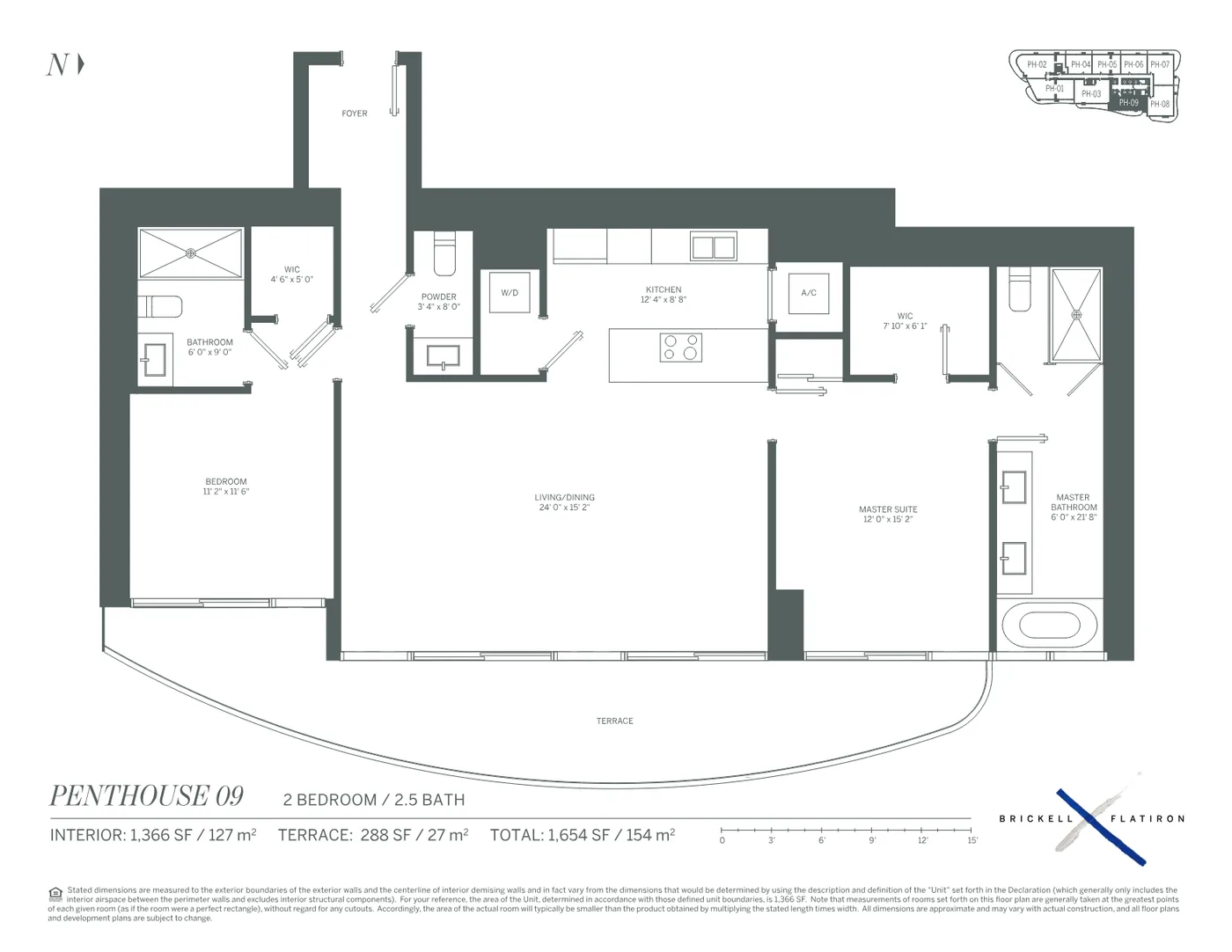 Brickell Flatiron floor plan Plan 23