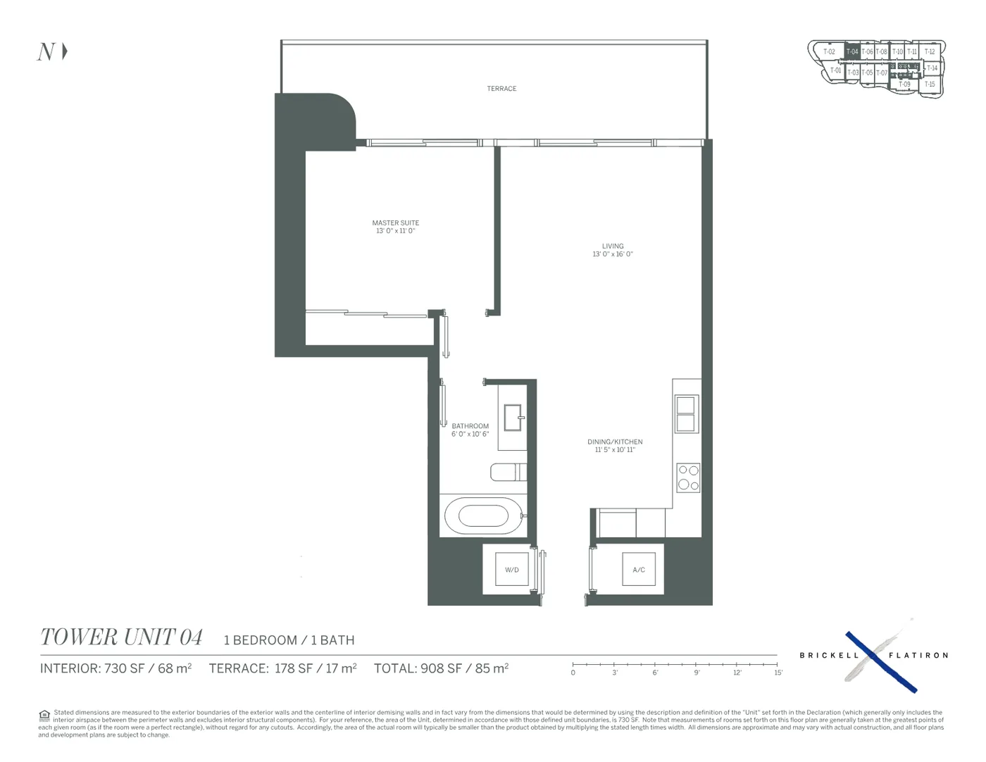Brickell Flatiron floor plan Plan 4