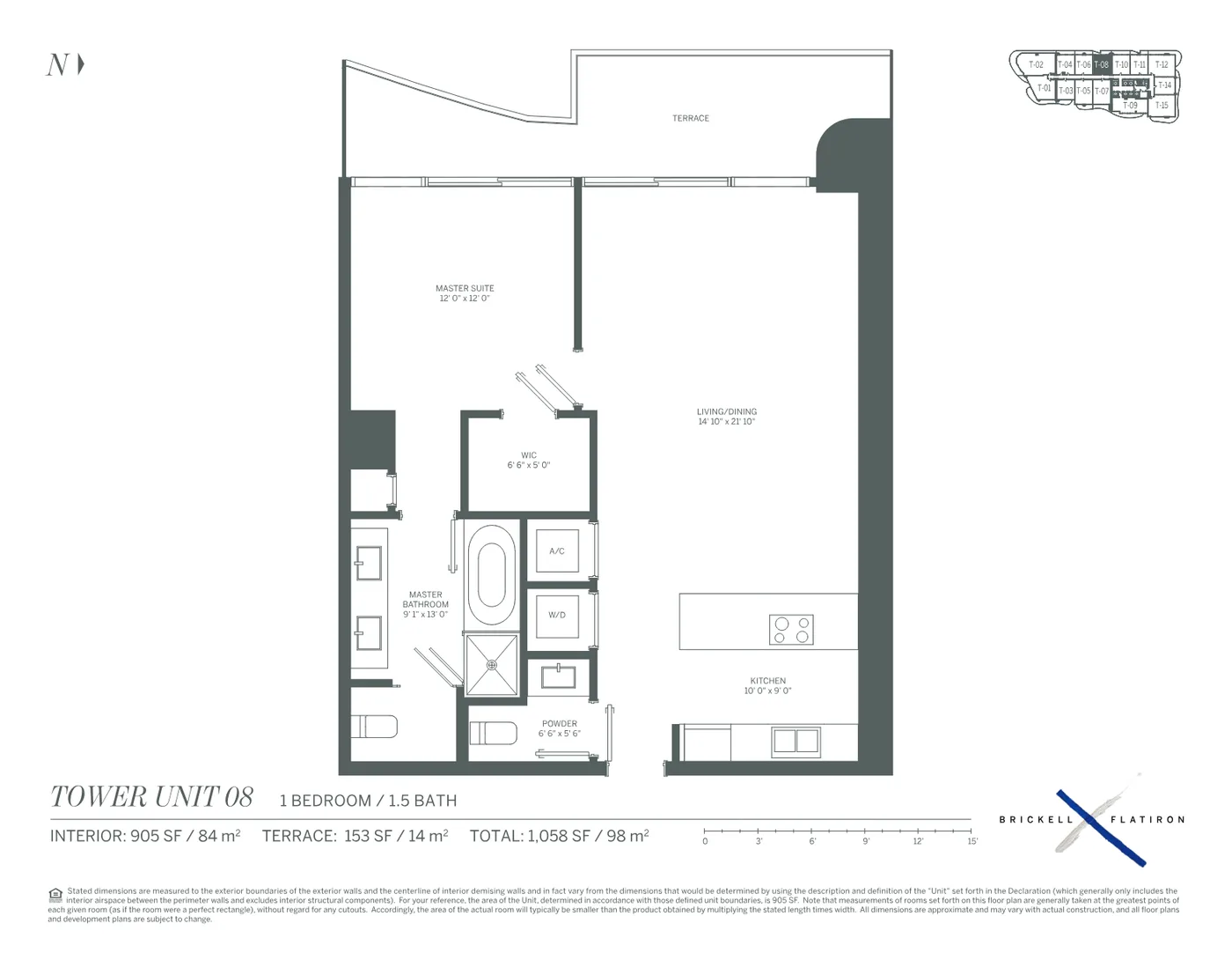 Brickell Flatiron floor plan Plan 8