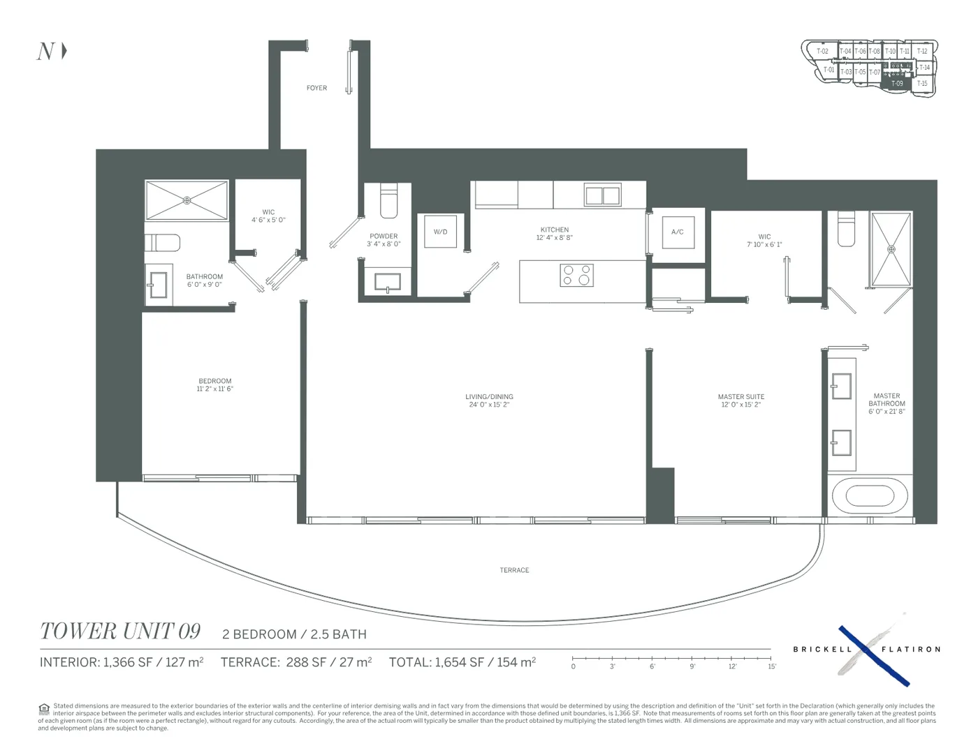 Brickell Flatiron floor plan Plan 9