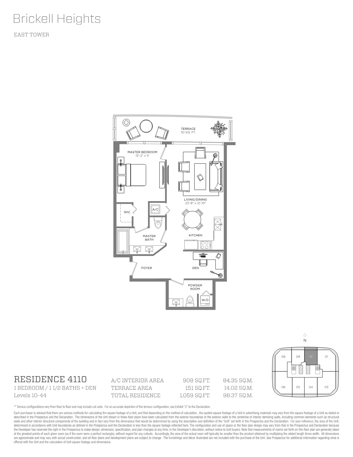 Brickell Heights floor plan Plan 10