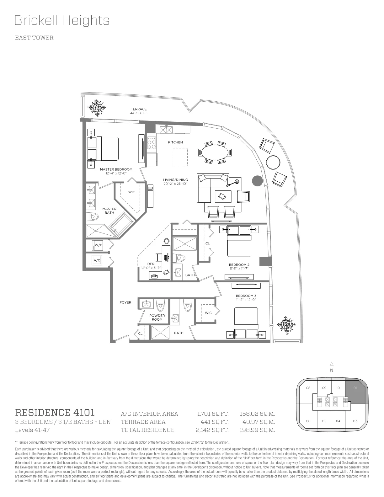 Brickell Heights floor plan Plan 11