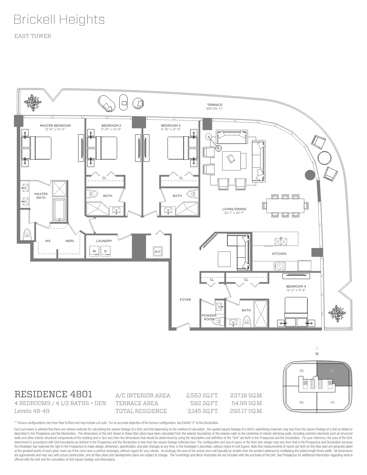 Brickell Heights floor plan Plan 12