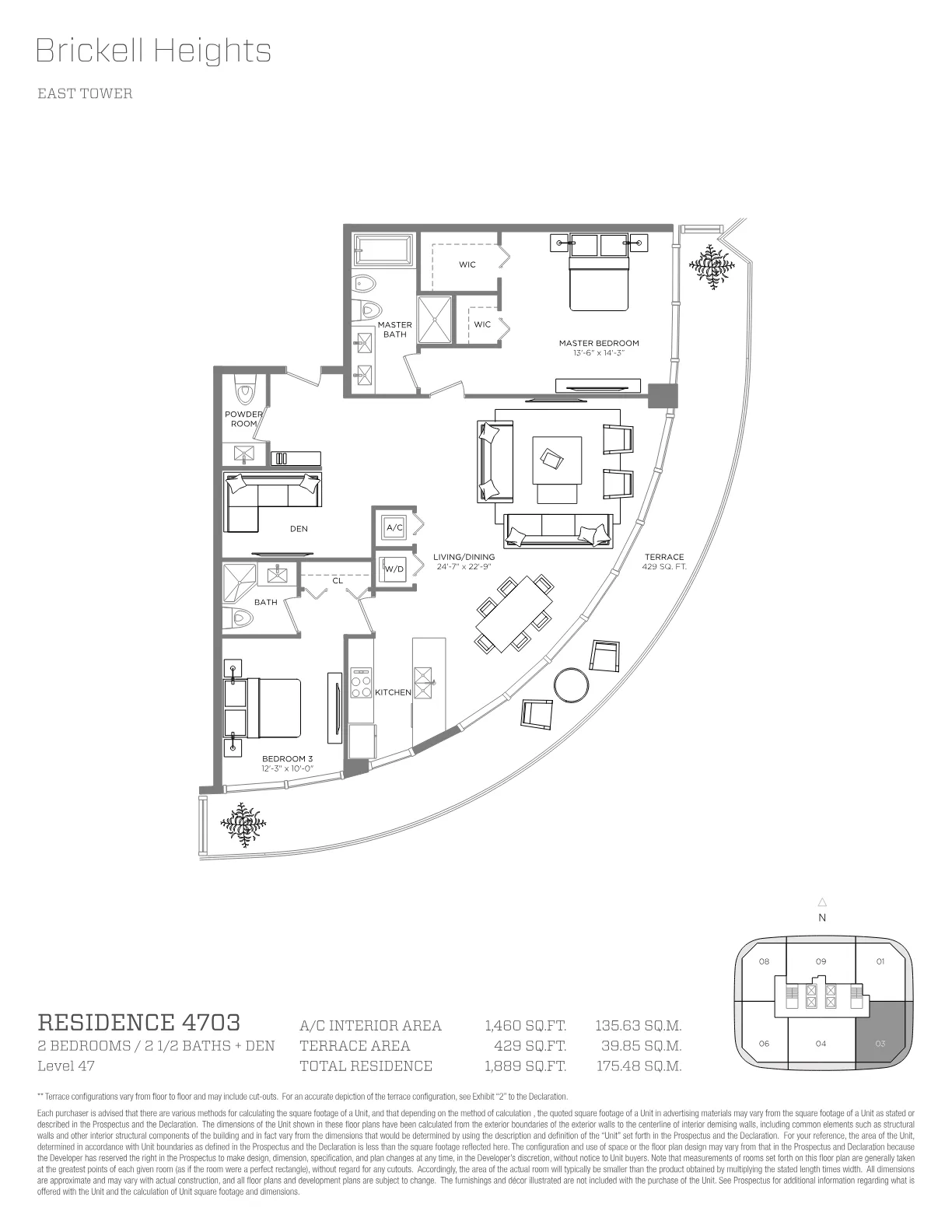 Brickell Heights floor plan Plan 19
