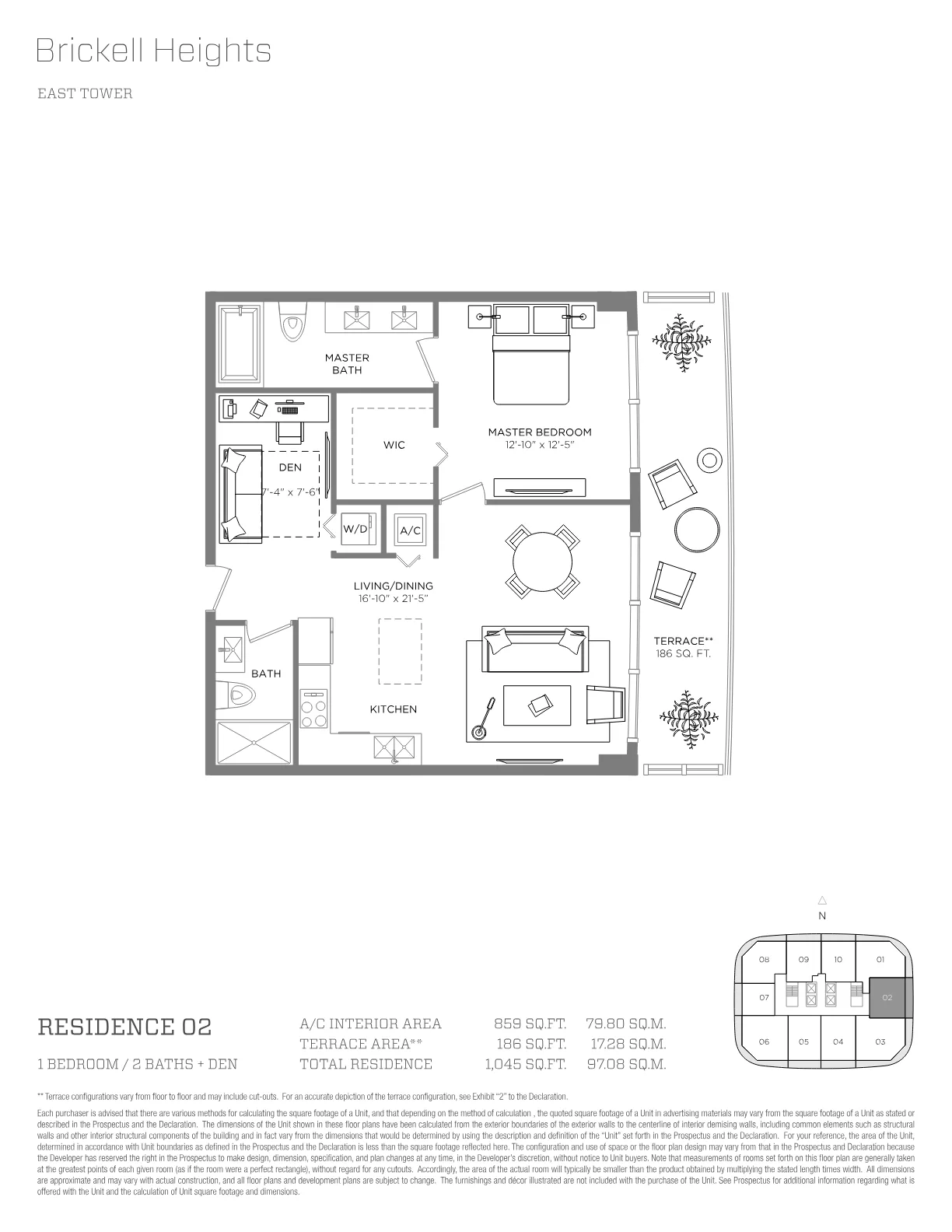 Brickell Heights floor plan Plan 2