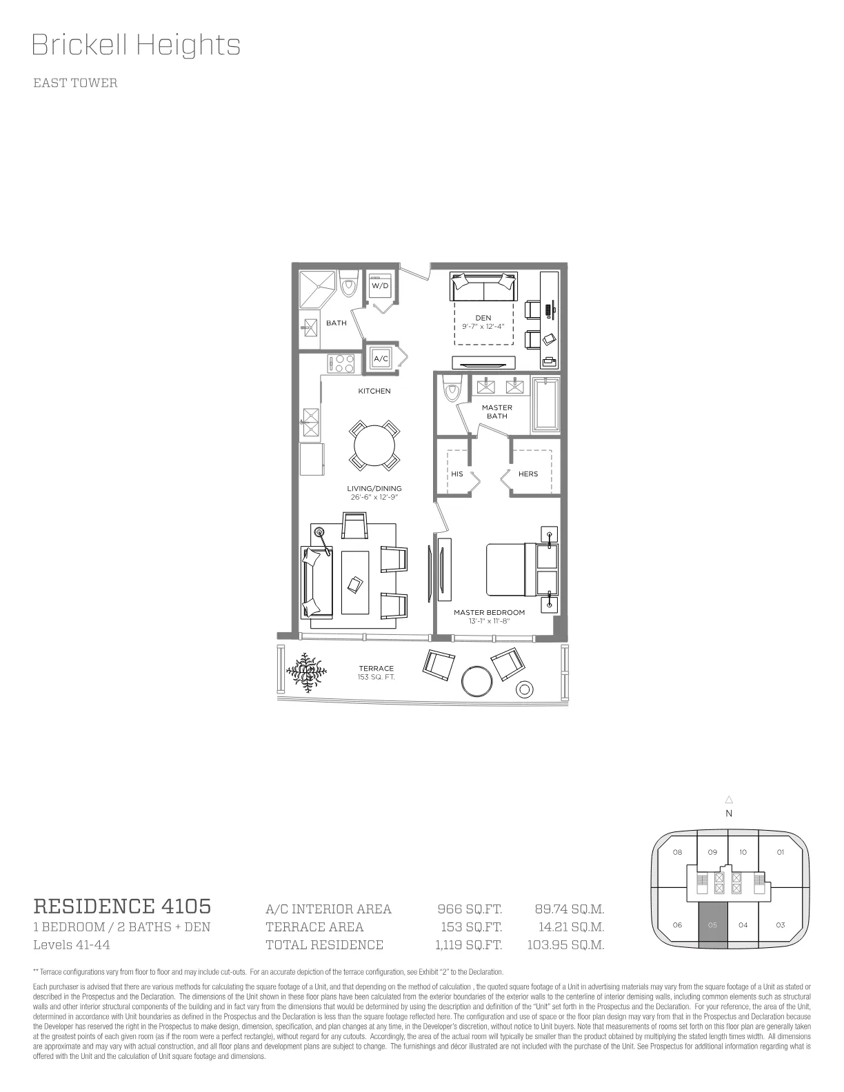 Brickell Heights floor plan Plan 23