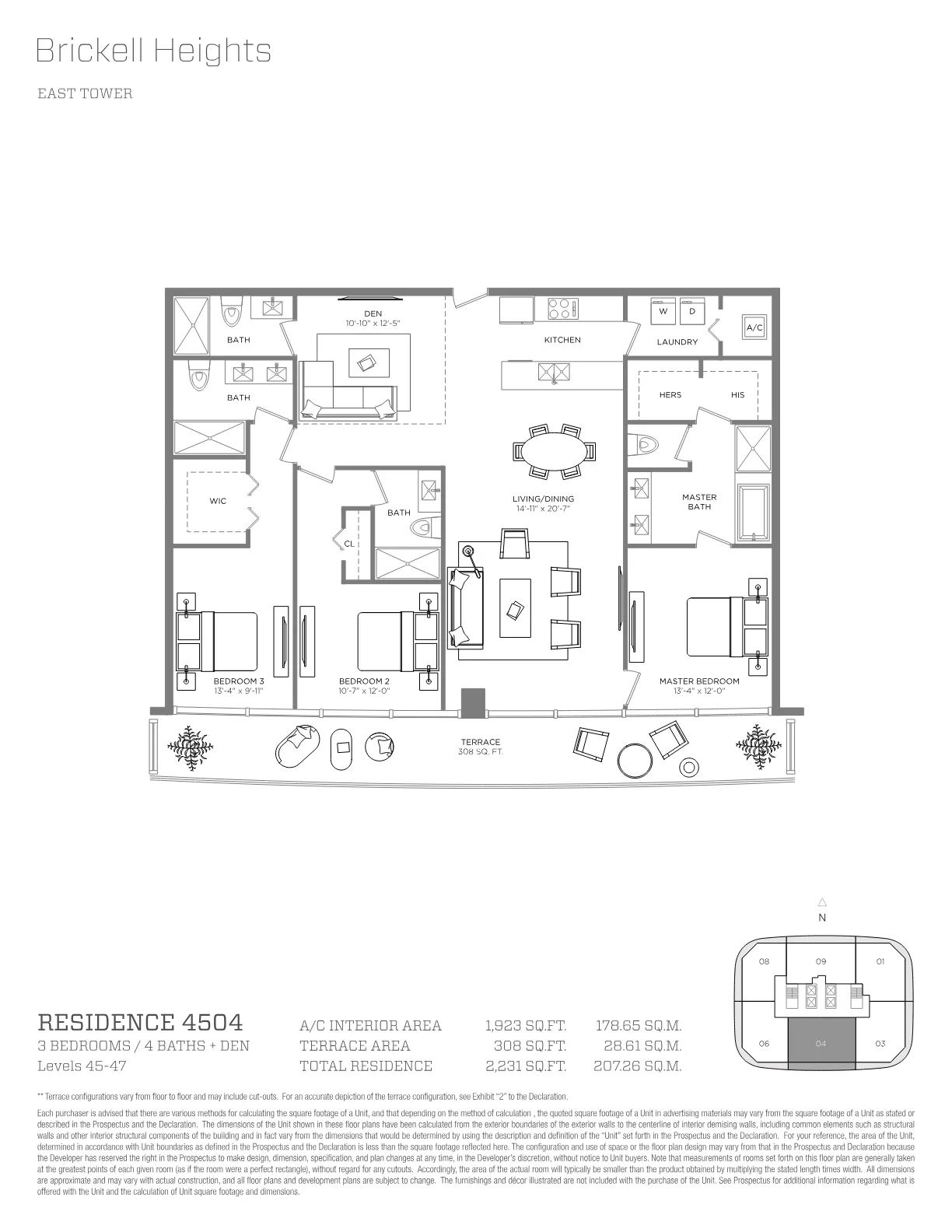 Brickell Heights floor plan Plan 24