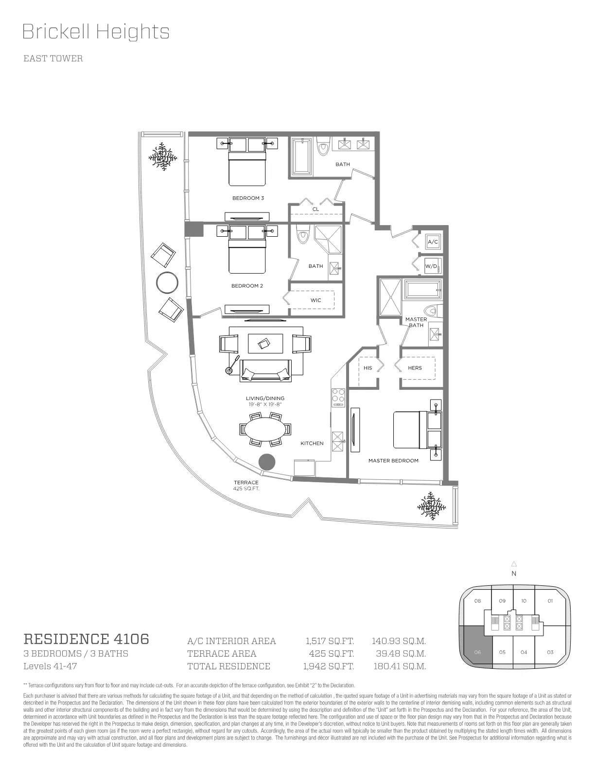 Brickell Heights floor plan Plan 25